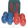BuyBocceBalls Listing - Made in USA, Premium Quality Tournament Bocce Set - 110mm Rustic Blue/Orange Balls and Green/Maroon Bag, 998 Grams (2 lbs. 3.2 oz.). view 1