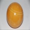 BuyBocceBalls Listing - Made in USA, Premium Quality Tournament - Replacement Bocce Ball with Close Curvey Stripes - Single Rustic Yellow 110mm, 998 Grams (2 lbs. 3 oz.) view 1