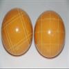 BuyBocceBalls Listing - Made in USA, Premium Quality Tournament - Replacement 2 Pack - EPCO Bocce Balls with Criss Cross and Close Curvey Stripes - Rustic Yellow 110mm view 1