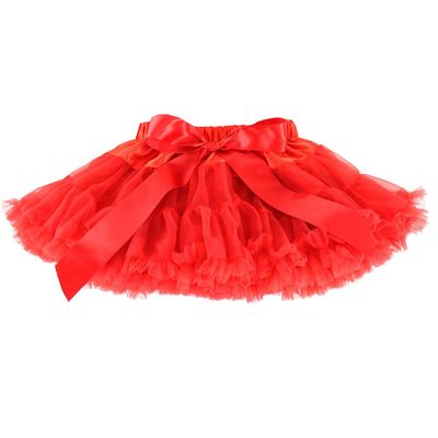 Wennikids Little Girl's Dance Chiffon Pettiskirts Tutu Assorted Size and Color Medium Red