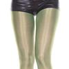 MUSIC LEGS Women's Shiny Metallic Pantyhose, Neon Green, One Size view 3