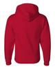 Jerzees 9.5 oz., 50/50 Super Sweats NuBlend Fleece Pullover Hood (4997) TRUE RED view 4