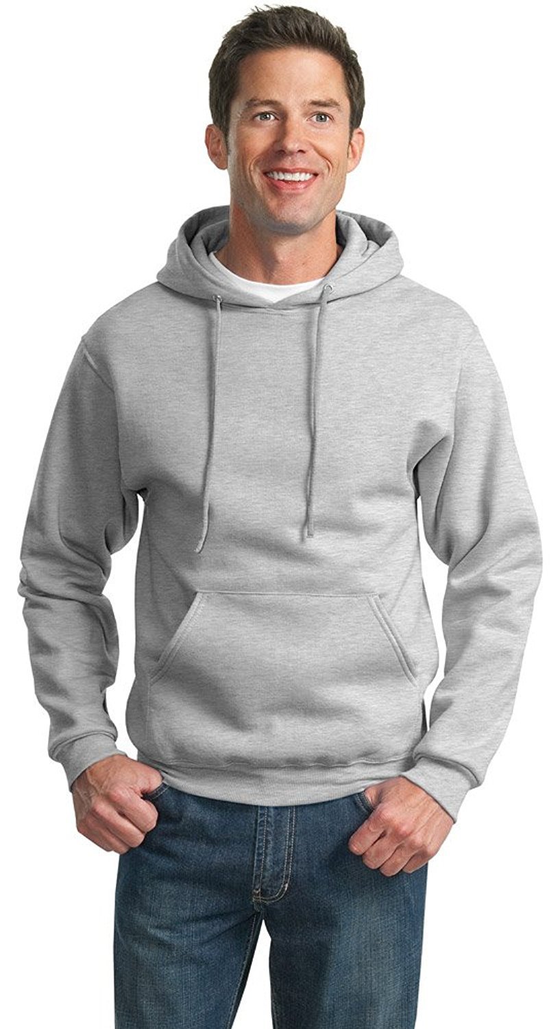 Jerzees 9.5 oz., 50/50 Super Sweats NuBlend Fleece Pullover Hood (4997)- ASH,L