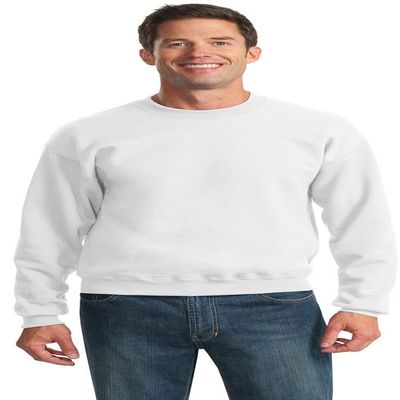 Jerzees 8 oz., 50/50 NuBlend Fleece Crew (562)- WHITE,4XL