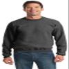 Jerzees 8 oz. 50/50 Fleece Crew (562) Black Heather, M view 1