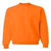 Jerzees 8 oz. 50/50 Fleece Crew (562) Safety Orange, S view 1