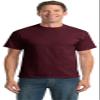 Port & Company Mens 5.4-oz 100% Cotton T-Shirt, Large, Athletic Maroon view 1