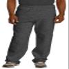 Jerzees 8 oz. 50/50 Open-Bottom Sweatpants (974MP) Black Heather, XL view 1