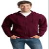 Jerzees 8 oz., 50/50 NuBlend Fleece Full-Zip Hood (993)- MAROON,2XL view 1