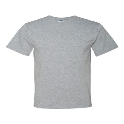 JERZEES Mens Heavy Blend Cotton/Poly T-Shirt, 5XL, Athletic Hthr