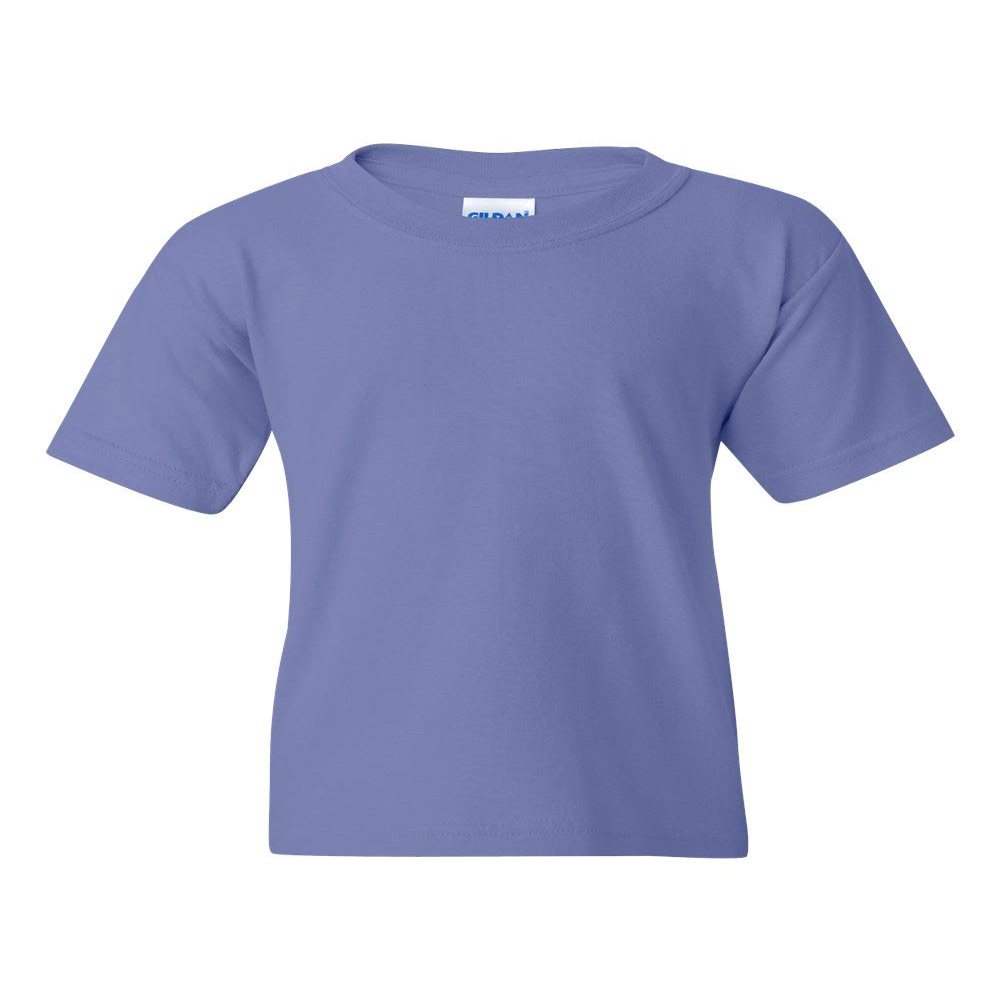 Gildan Heavy Cotton Youth 5.3 Oz. T-Shirt (G500B)- Violet,XL