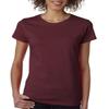 Heavy Cotton 5.3 oz. Missy Fit T-Shirt (G500L) Maroon, 3XL view 3