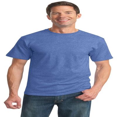 Jerzees 5.6 oz. 50/50 Heavyweight Blend T-Shirt (29M) Vintage Heather Blue, XL