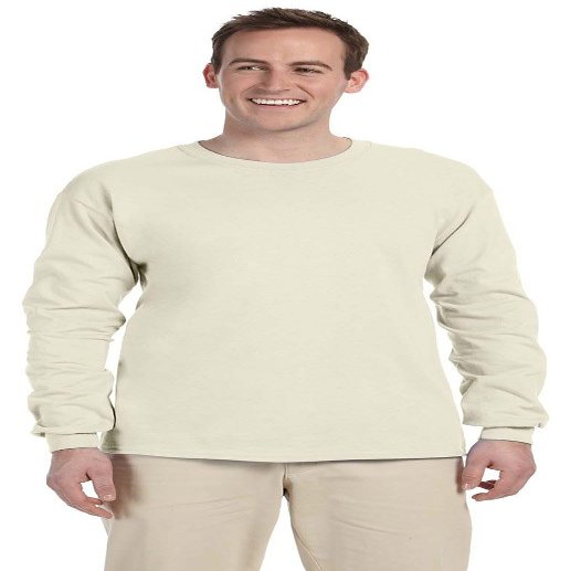 Cotton 6 oz. Long-Sleeve T-Shirt (G240) Natural, 3XL
