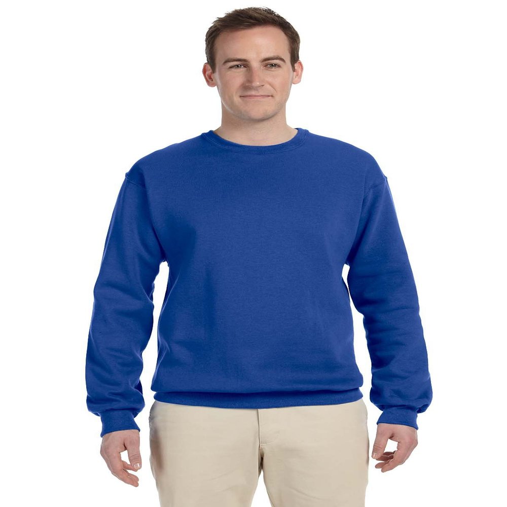 Jerzees 8 oz., 50/50 NuBlend Fleece Crew (562)- ROYAL,2XL