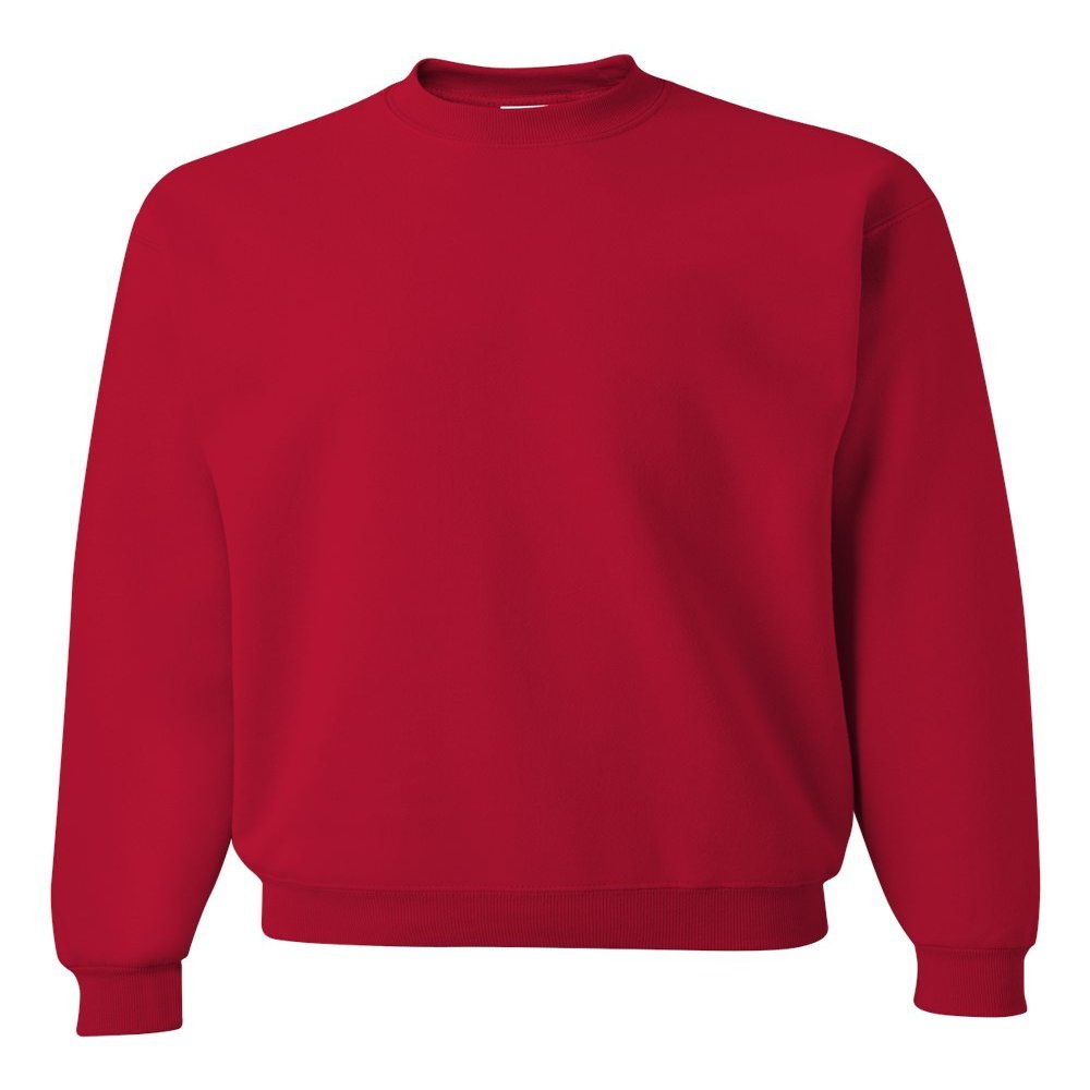 Jerzees 8 oz., 50/50 NuBlend Fleece Crew (562)- TRUE RED,2XL