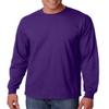 Cotton 6 oz. Long-Sleeve T-Shirt (G240) Purple, L view 2