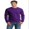 Cotton 6 oz. Long-Sleeve T-Shirt (G240) Purple, L view 3