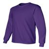 Cotton 6 oz. Long-Sleeve T-Shirt (G240) Purple, L view 4