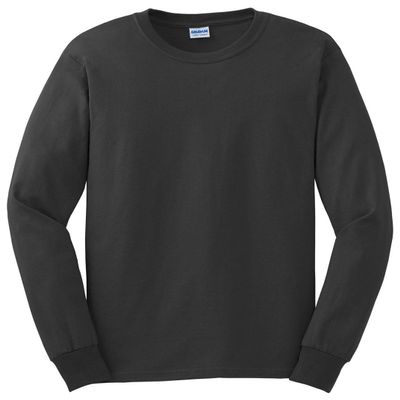 Cotton 6 oz. Long-Sleeve T-Shirt (G240) Charcoal, S
