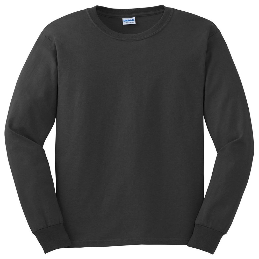 Cotton 6 oz. Long-Sleeve T-Shirt (G240) Charcoal, S