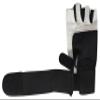 Muscle Composition Gym Gloves with Wrist Support for Gym Workout, Crossfit,Weightlifting Black/White. Premium Quality Materials. (Black/White, X-Large) view 3