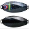 JACKALL Metal Jig Lure, Anchovy Metal, Type 1, 7.1 oz (200 g), Stealth Black view 1