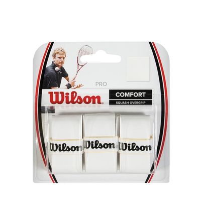 Wilson Grip, Pro Overgrip, Replacement Grips, Pack of 3, White, WRR937000