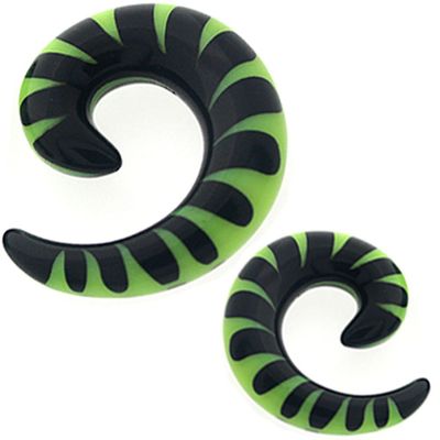 0 gauges 0g spiral ear plugs tunnels flare Claw Taper expander stretcher fit MoDTanOiz 0g 8mm