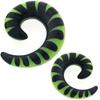 0 gauges 0g spiral ear plugs tunnels flare Claw Taper expander stretcher fit MoDTanOiz 0g 8mm view 1