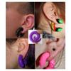 2 gauges 6mm 00g plugs ear gauges gauge tunnels plug earring ears women men silicone 2g 2 gauge 6mm view 3