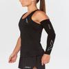 2XU Compression Flex Arm Sleeve - X-Large - Black/Grey view 2