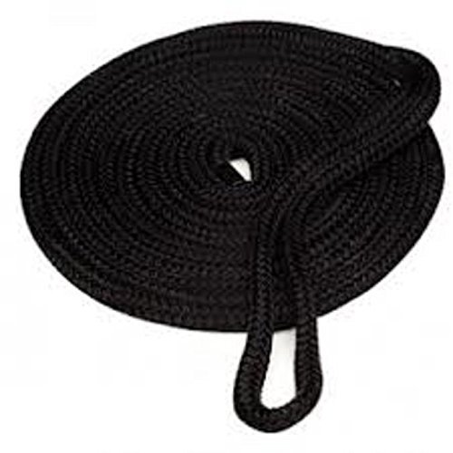 New MARPAC Marine Boat Braided MFP Dockline 3/8 x 15 Black 7-6403