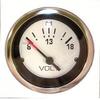 Marpac New Marine Boat Voltmeter Gauge White Stainless Bezel 7-1984 view 1