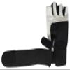 Muscle Composition Gym Gloves with Wrist Support for Gym Workout, Crossfit,Weightlifting Black/White. Premium Quality Materials. (Black/White, Small) view 3