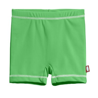 City Threads Girls Swim Boy Short Bottom UPF 50+ Comfortable Durable Soft Made in USA, Elf/White, 14Y