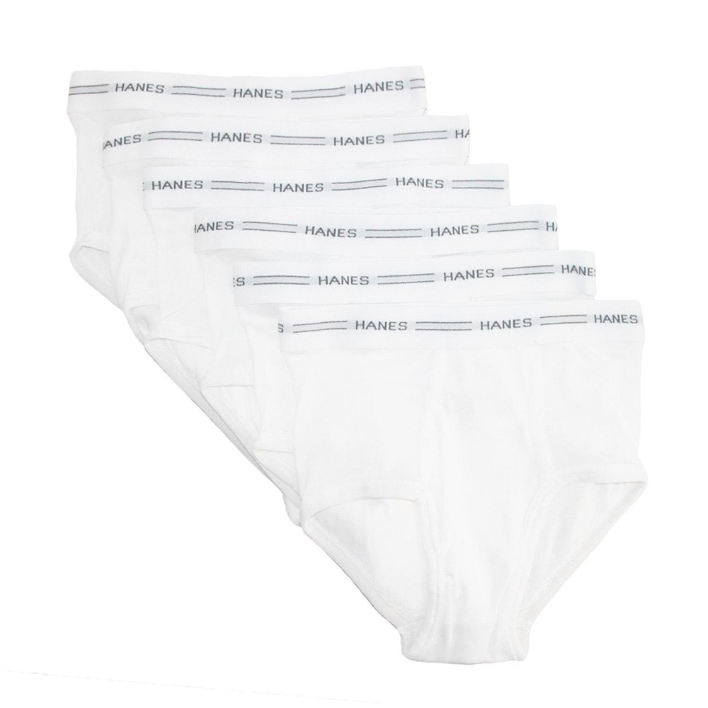 Hanes Boys Underwear, Comfort Flex Waistband Briefs, Multiple Packs & Colors Available Briefs-underwear, White - 6 Pack, X-Small US