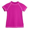 UPF 50+ Hot Pink Girls' Short Sleeve Rashguard by City Threads view 1