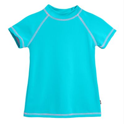 Turquoise UPF 50+ Rashguard for Girls by City Threads
