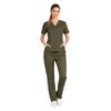 M&M SCRUBS Womens Scrub Set V-Neck Top & Pants | Soft Poly-Cotton Medical Uniform | Run Large M Olive view 3