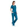 M&M SCRUBS Womens Scrub Set V-Neck Top & Pants | Soft Poly-Cotton Medical Uniform | Run Large S Teal view 2