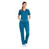M&M SCRUBS Womens Scrub Set V-Neck Top & Pants | Soft Poly-Cotton Medical Uniform | Run Large S Teal view 3