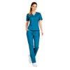 M&M SCRUBS Womens Scrub Set V-Neck Top & Pants | Soft Poly-Cotton Medical Uniform | Run Large S Teal view 4