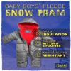 iXtreme Boys Baby Snowsuit - Wind and Water Resistant Insulated Fleece Bunting Infant Snowsuit Newborn Winter Coats, Size 12-18 Months, Charcoal view 2