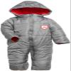 iXtreme Boys Baby Snowsuit - Wind and Water Resistant Insulated Fleece Bunting Infant Snowsuit Newborn Winter Coats, Size 12-18 Months, Charcoal view 3