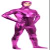 VSVO Shiny Spandex Open Face Full Bodysuit Zentai Suit for Adults and Children (X-Large, Rose Red) view 3