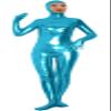 VSVO Shiny Spandex Open Face Full Bodysuit Zentai Suit for Adults and Children (Large, Sky Blue) view 1