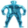 VSVO Shiny Spandex Open Face Full Bodysuit Zentai Suit for Adults and Children (Large, Sky Blue) view 4
