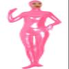 VSVO Shiny Spandex Open Face Full Bodysuit Zentai Suit for Adults and Children (X-Large, Pink) view 1