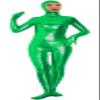 VSVO Shiny Spandex Open Face Full Bodysuit Zentai Suit for Adults and Children (Medium, Green) view 1